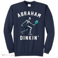 Abraham Dinkin Funny Pickleball Player Sweatshirt thumb 0