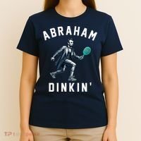 Abraham Dinkin Funny Pickleball Player T-Shirt thumb 4
