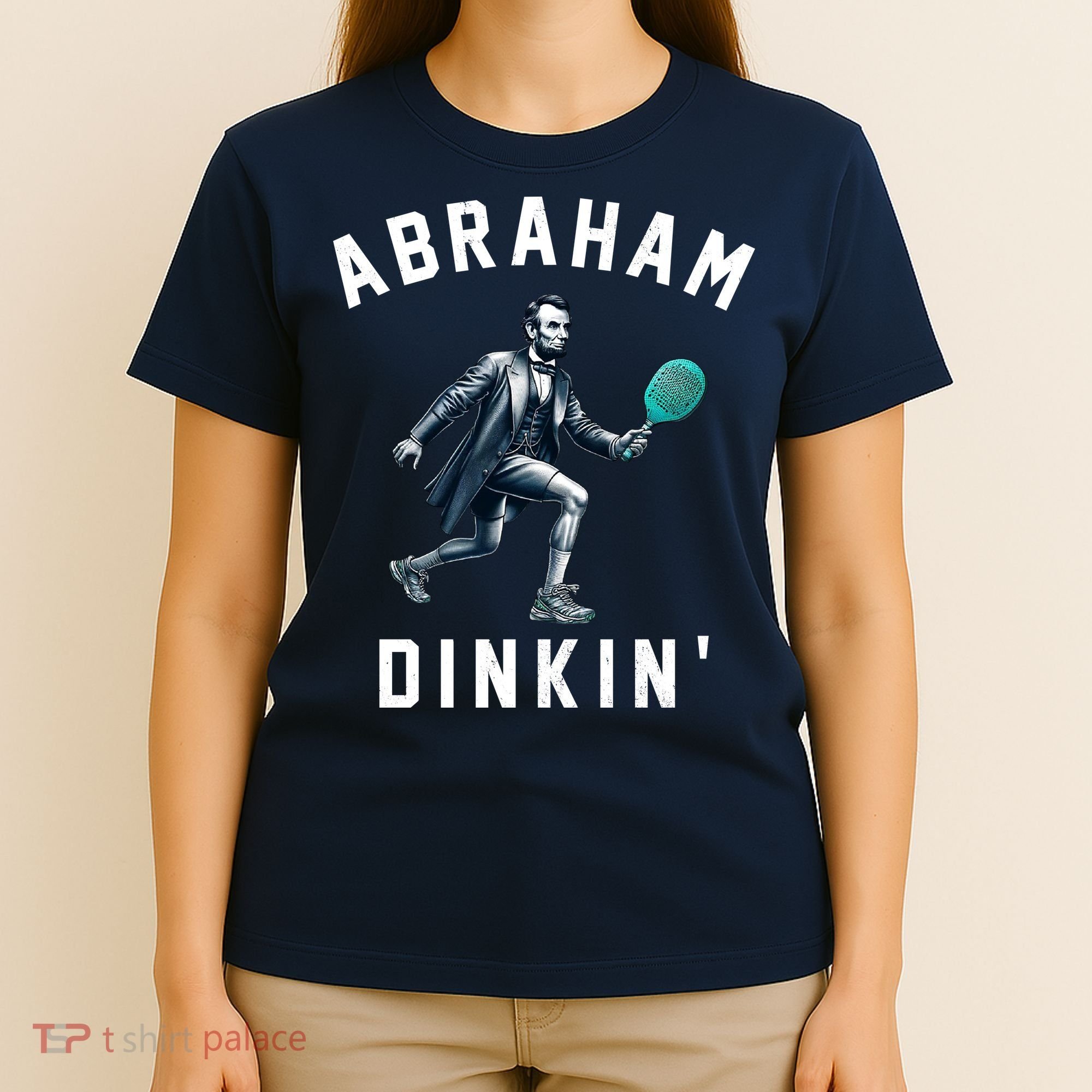 Abraham Dinkin Funny Pickleball Player T-Shirt