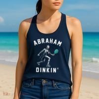 Abraham Dinkin Funny Pickleball Player Women's Tank Top thumb 2