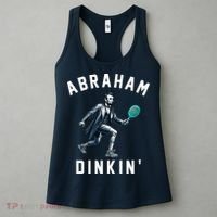 Abraham Dinkin Funny Pickleball Player Women's Tank Top thumb 3