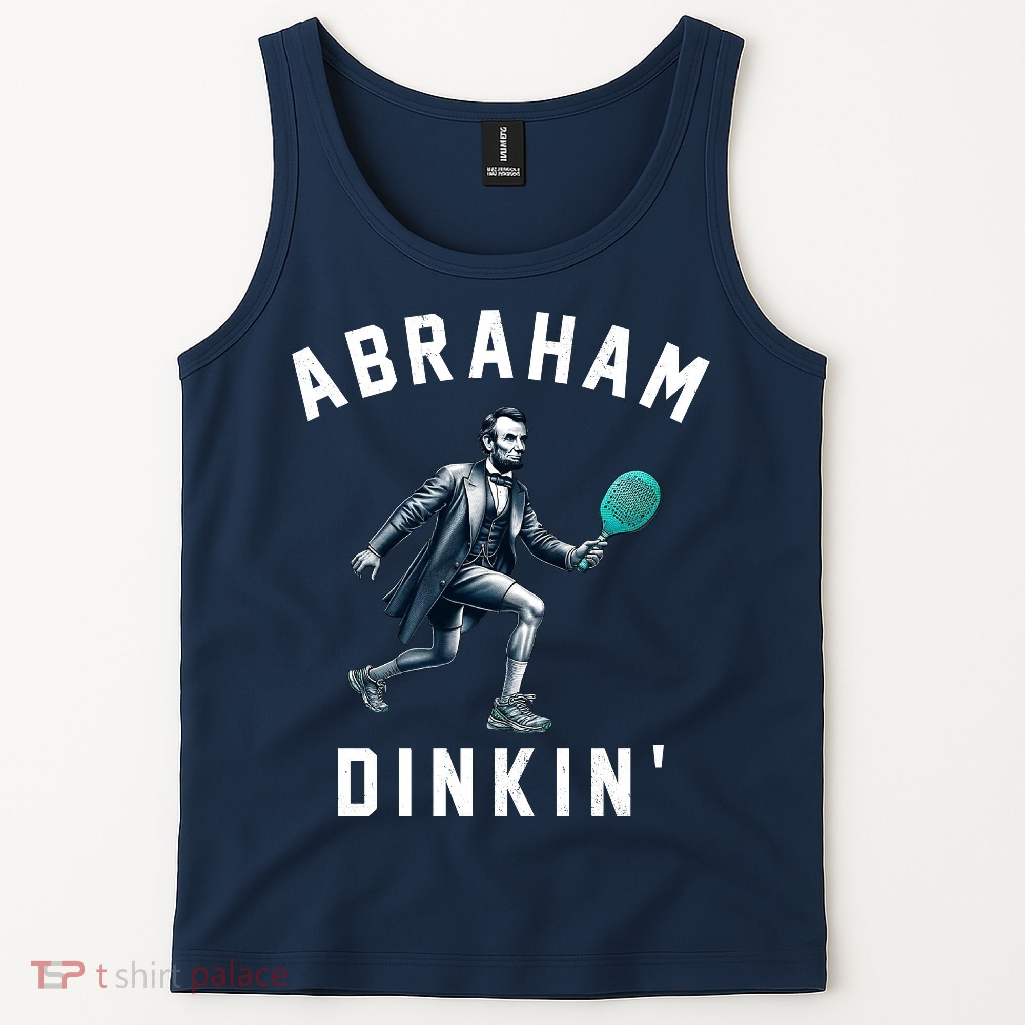 Abraham Dinkin Funny Pickleball Player Tank Top