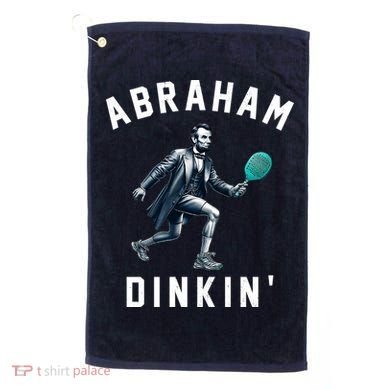 Abraham Dinkin Funny Pickleball Player Golf Towel