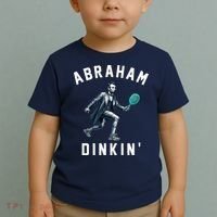 Abraham Dinkin Funny Pickleball Player Toddler T-Shirt thumb 2