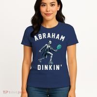 Abraham Dinkin Funny Pickleball Player Women's T-Shirt thumb 4