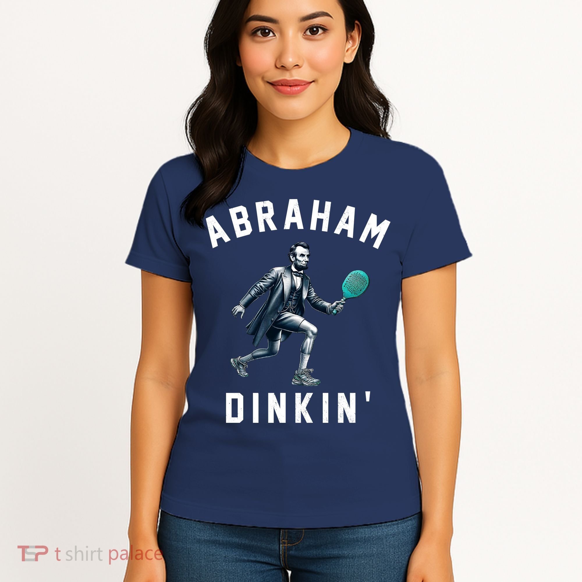 Abraham Dinkin Funny Pickleball Player Women's T-Shirt