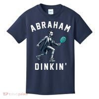 Abraham Dinkin Funny Pickleball Player Kids T-Shirt thumb 0