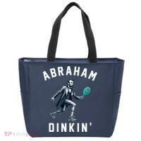 Abraham Dinkin Funny Pickleball Player Tote Bag thumb 0