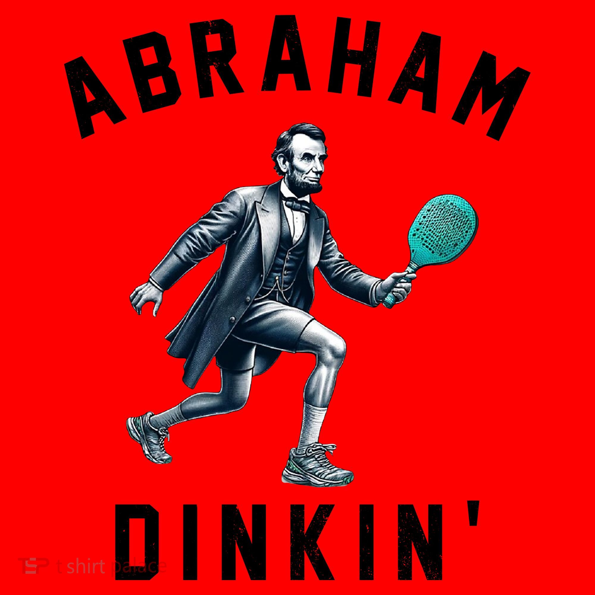 Abraham Dinkin Funny Pickleball Player Santa Hat