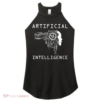 AI Developer Gift Artificial Brain Artificial Intelligence Women's Perfect Tri Rocker Tank
