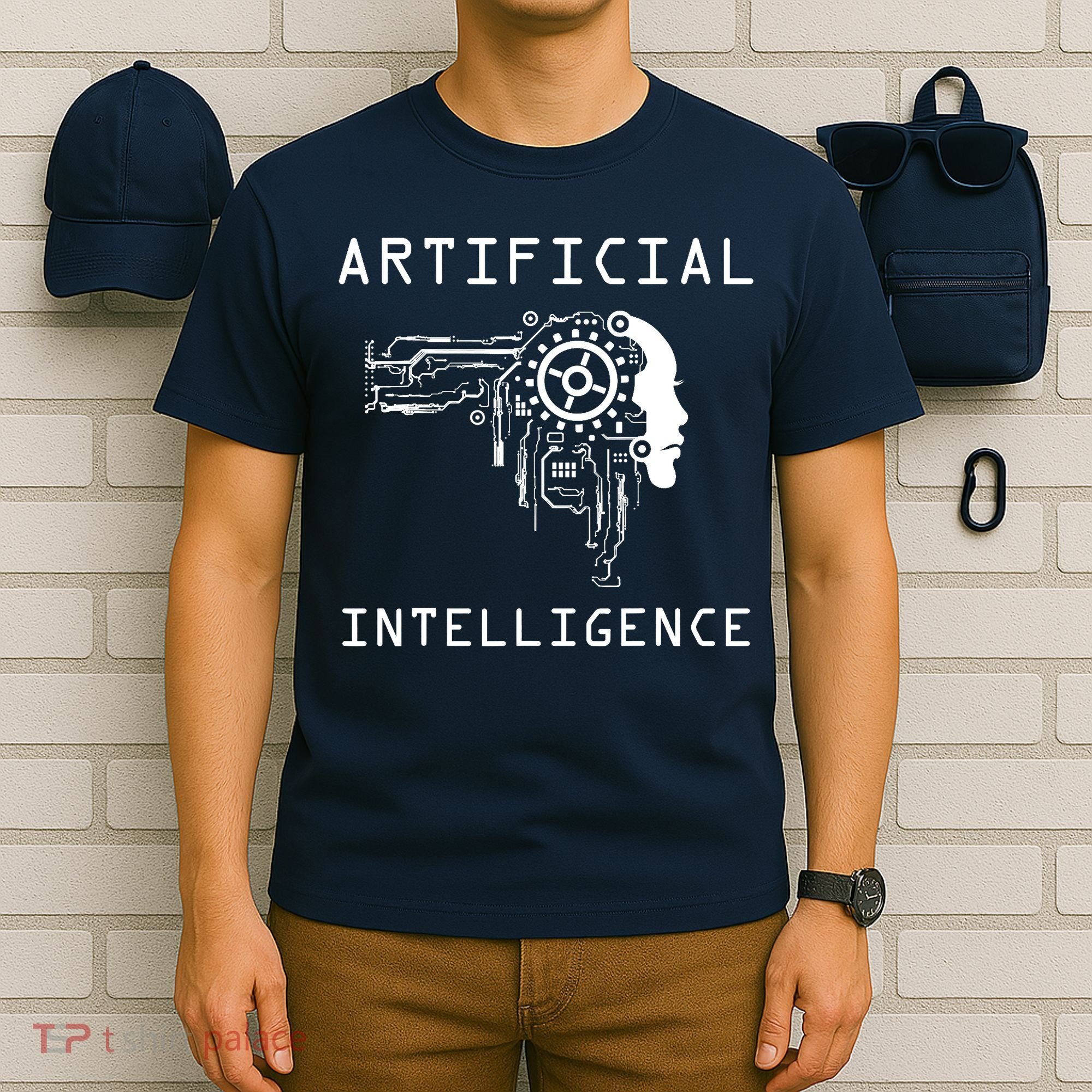 AI Developer Gift Artificial Brain Artificial Intelligence T-Shirt