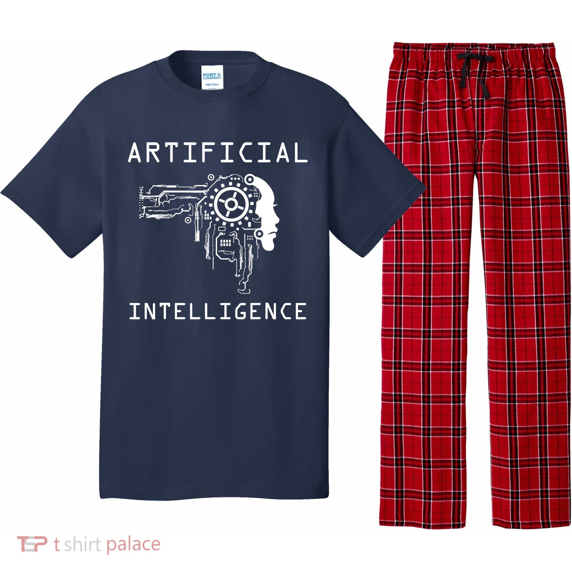 AI Developer Gift Artificial Brain Artificial Intelligence Pajama Set
