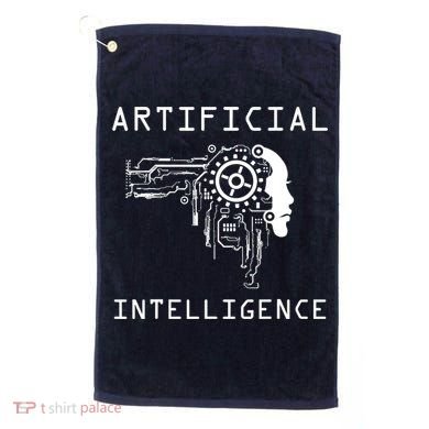 AI Developer Gift Artificial Brain Artificial Intelligence Golf Towel