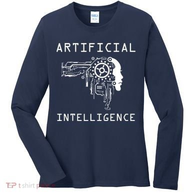 AI Developer Gift Artificial Brain Artificial Intelligence Women's Long Sleeve Shirt
