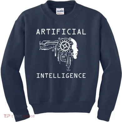 AI Developer Gift Artificial Brain Artificial Intelligence Kids Sweatshirt