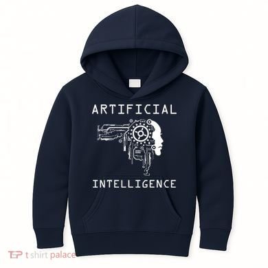 AI Developer Gift Artificial Brain Artificial Intelligence Kids Hoodie