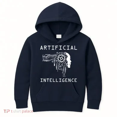 AI Developer Gift Artificial Brain Artificial Intelligence Kids Hoodie