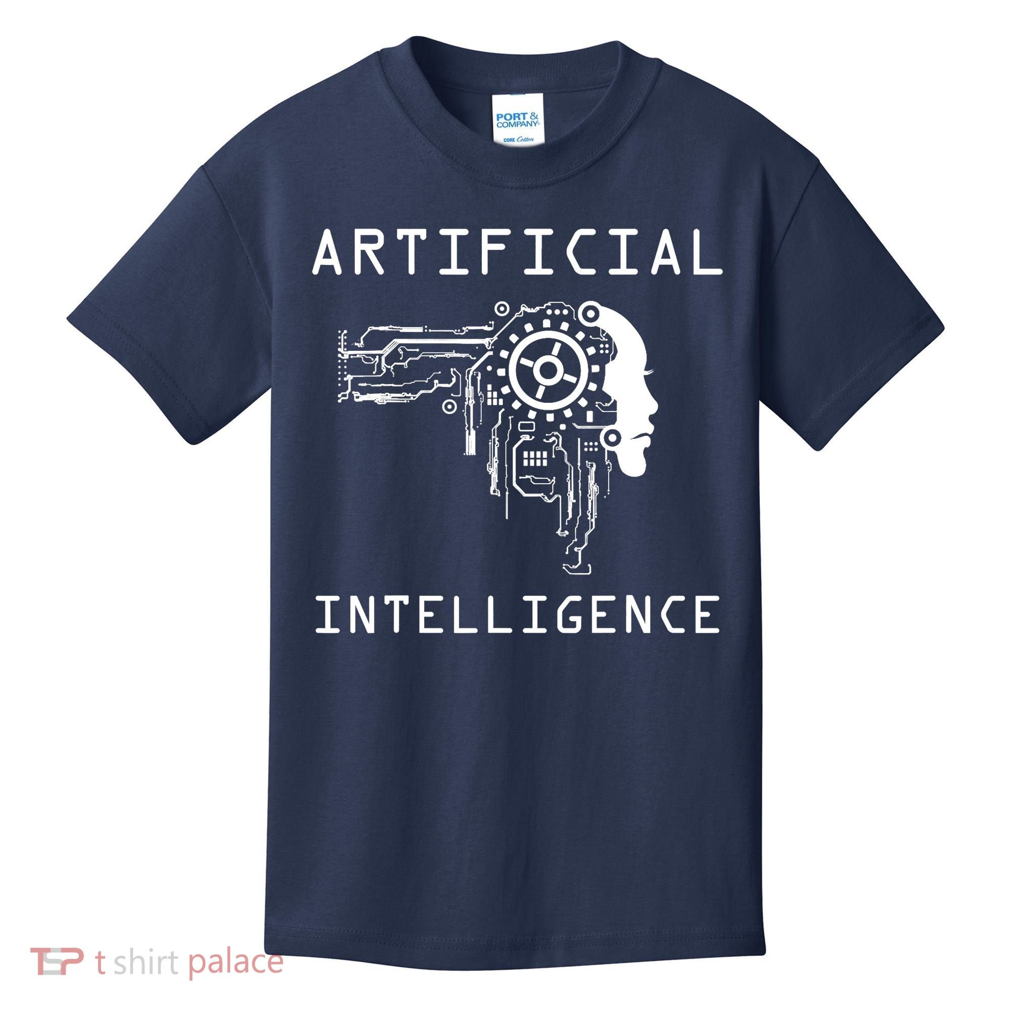 AI Developer Gift Artificial Brain Artificial Intelligence Kids T-Shirt
