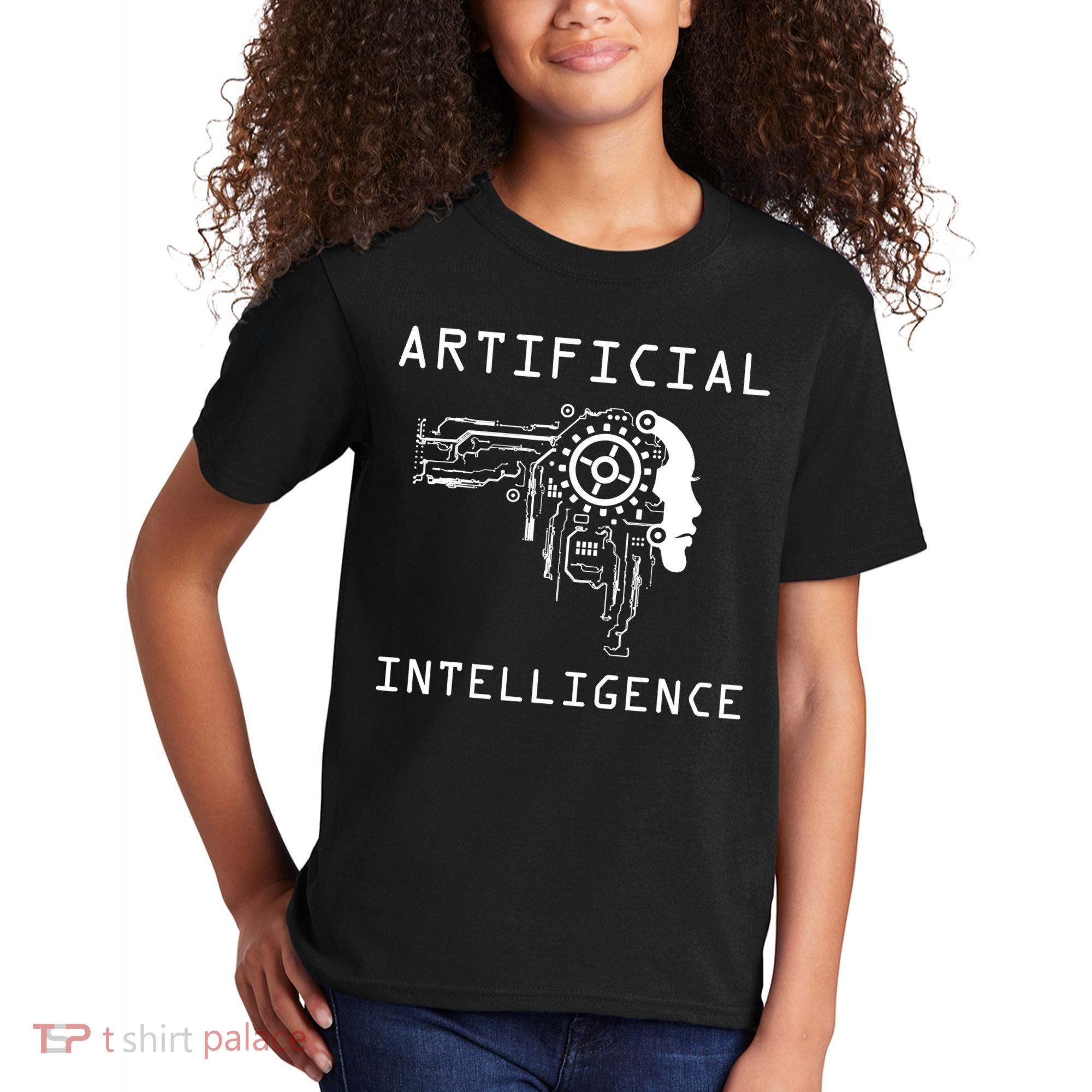 AI Developer Gift Artificial Brain Artificial Intelligence Kids T-Shirt