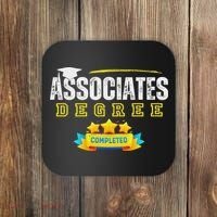 Associates Degree Graduation Senior Celebration Grad Party Coaster thumb 0