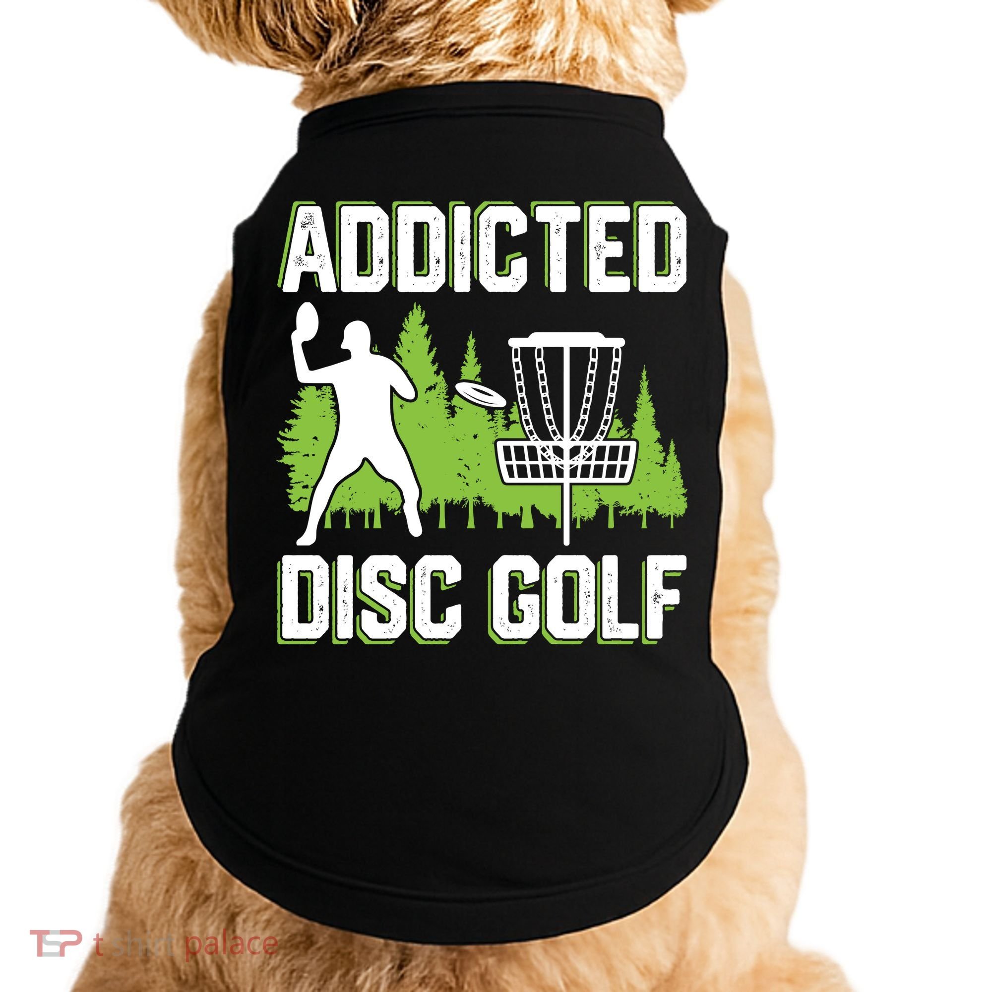 Addicted Disc Golf Tree Frisbee Golf Lovers Gift Doggie Tank