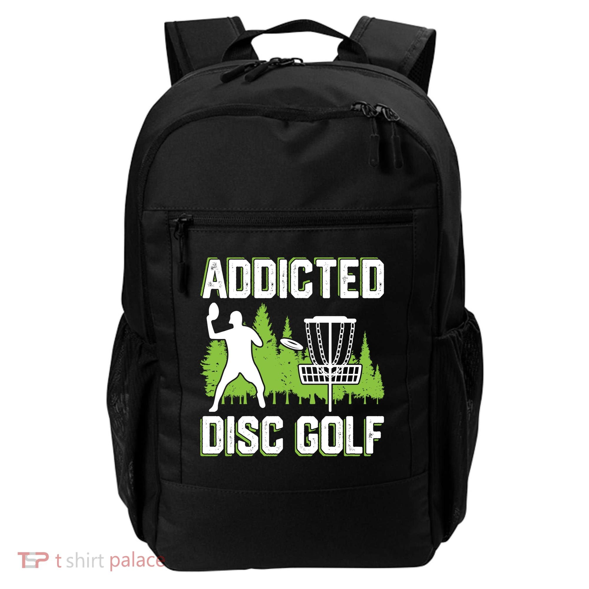 Addicted Disc Golf Tree Frisbee Golf Lovers Gift Backpack