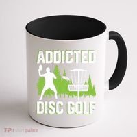 Addicted Disc Golf Tree Frisbee Golf Lovers Gift Coffee Mug thumb 1