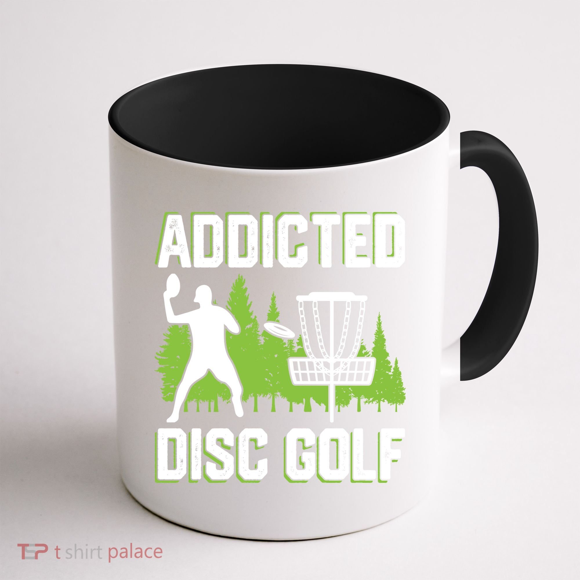 Addicted Disc Golf Tree Frisbee Golf Lovers Gift Coffee Mug