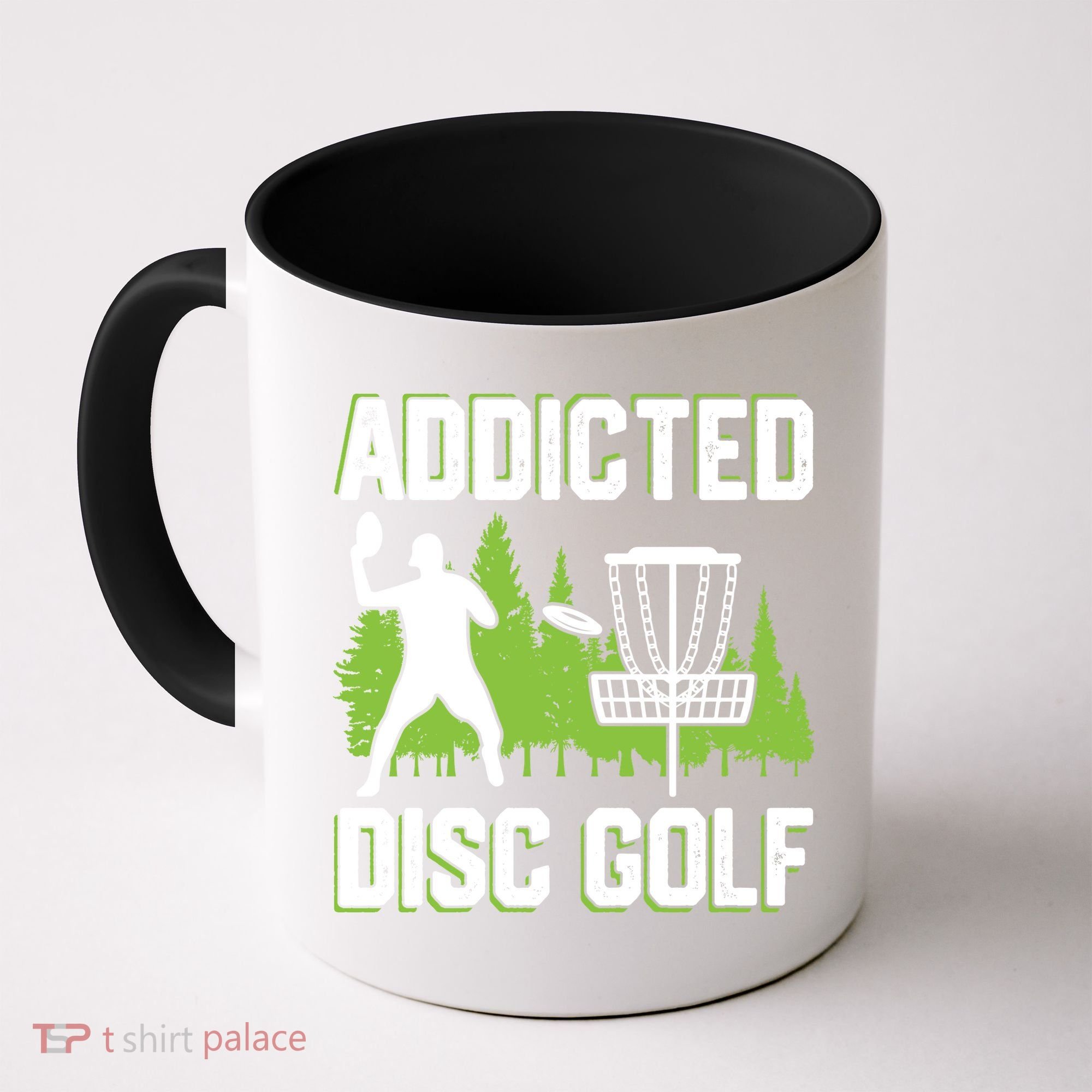 Addicted Disc Golf Tree Frisbee Golf Lovers Gift Coffee Mug