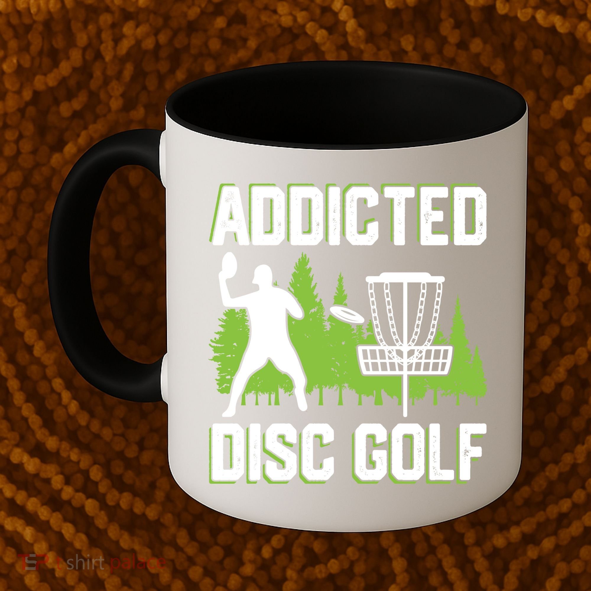 Addicted Disc Golf Tree Frisbee Golf Lovers Gift Coffee Mug