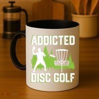 Addicted Disc Golf Tree Frisbee Golf Lovers Gift Coffee Mug thumb 4