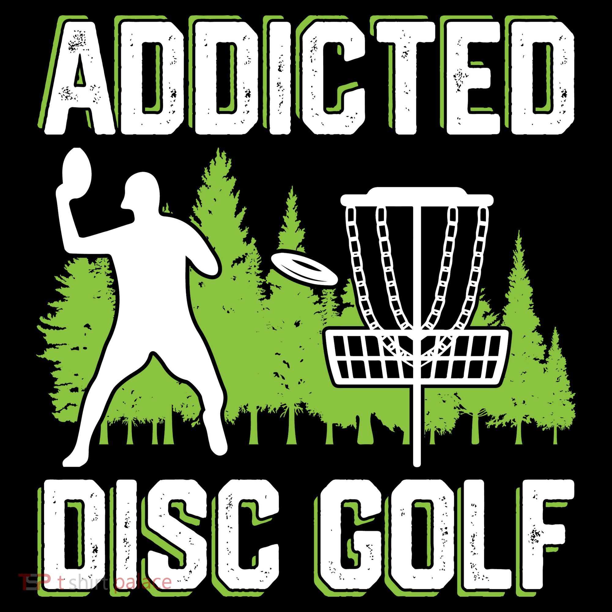 Addicted Disc Golf Tree Frisbee Golf Lovers Gift Coaster