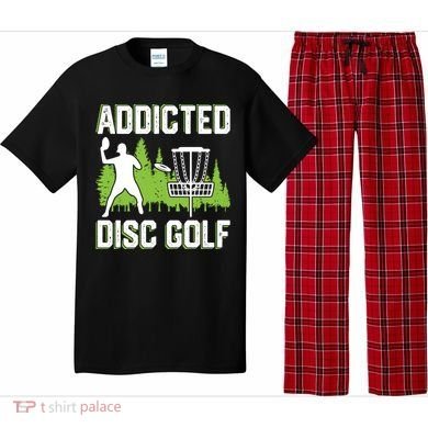 Addicted Disc Golf Tree Frisbee Golf Lovers Gift Pajama Set