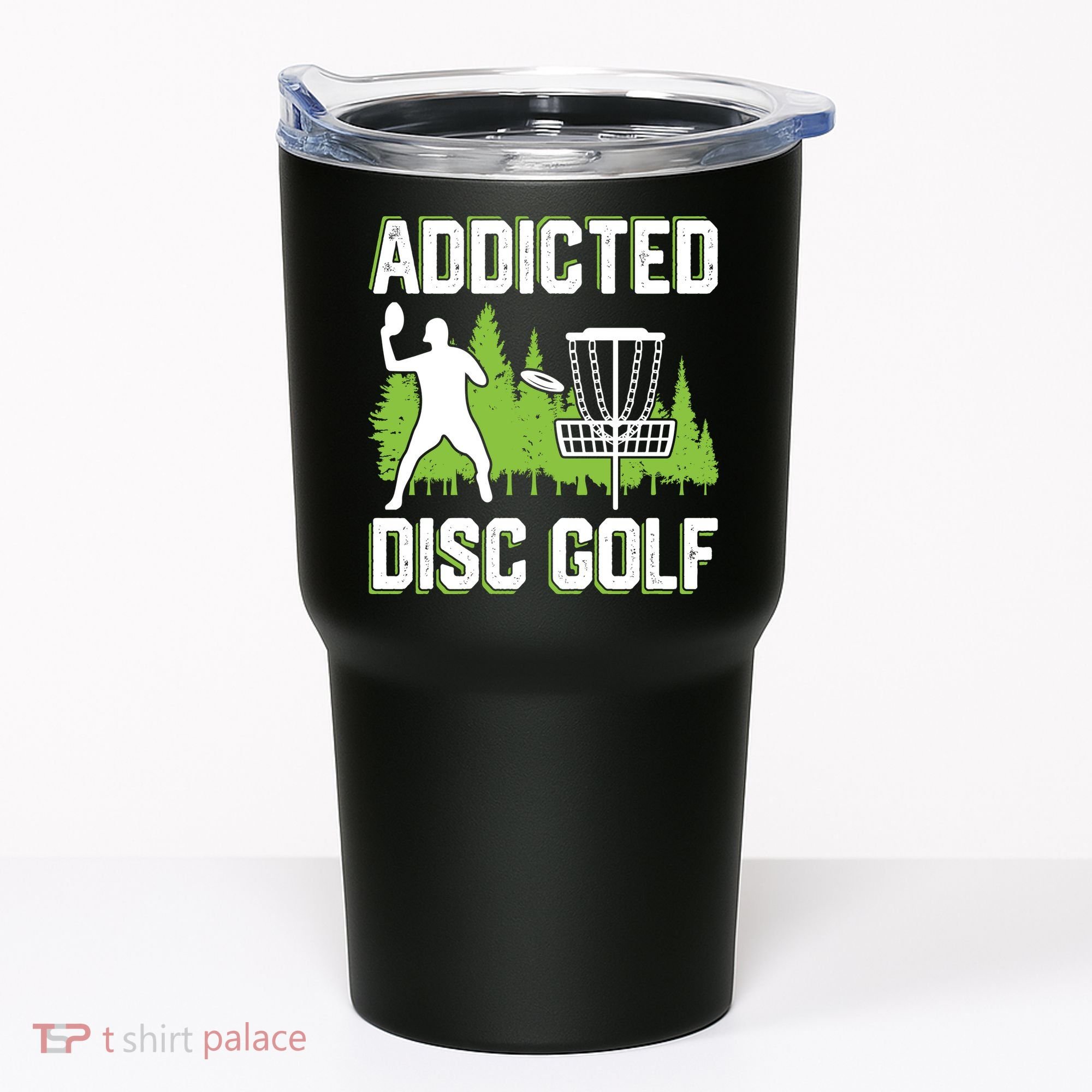 Addicted Disc Golf Tree Frisbee Golf Lovers Gift Tumbler