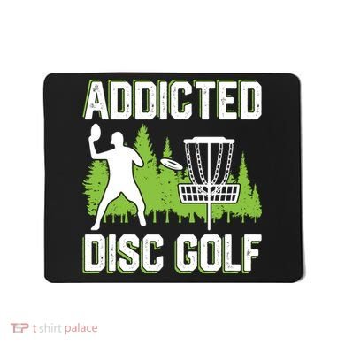 Addicted Disc Golf Tree Frisbee Golf Lovers Gift Mousepad