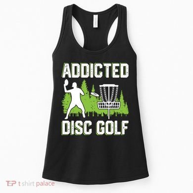 Addicted Disc Golf Tree Frisbee Golf Lovers Gift Women's Tank Top