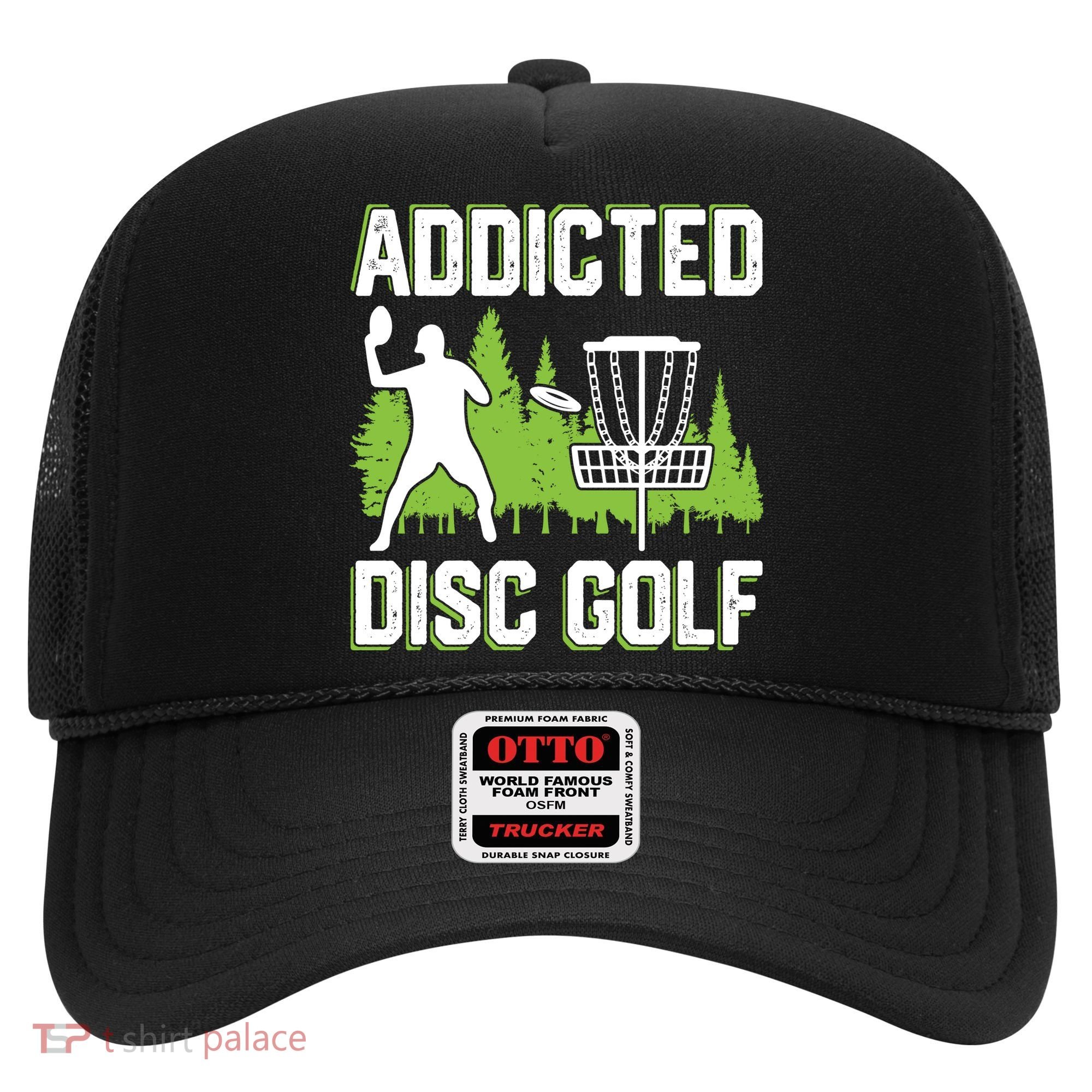 Addicted Disc Golf Tree Frisbee Golf Lovers Gift Hat