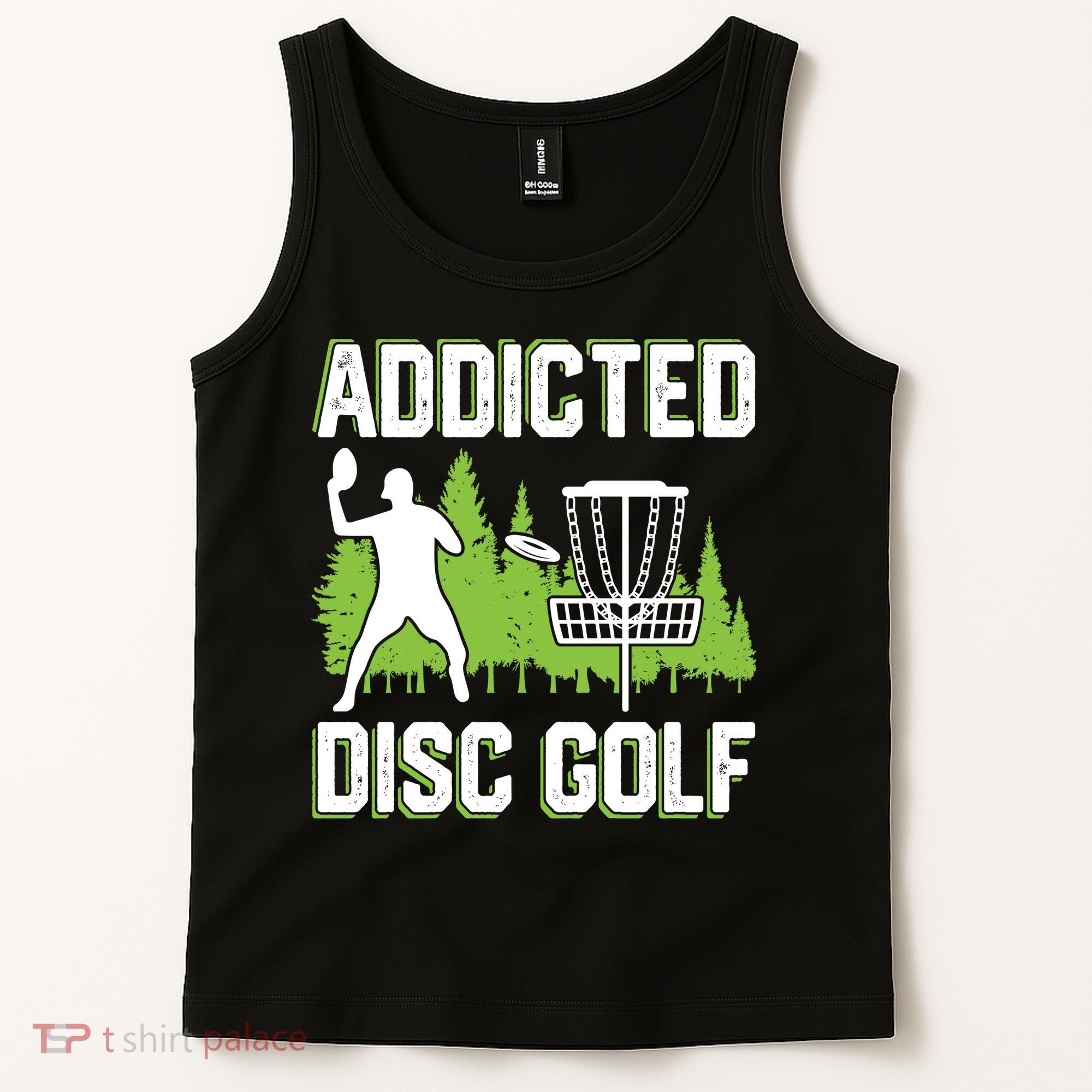 Addicted Disc Golf Tree Frisbee Golf Lovers Gift Tank Top