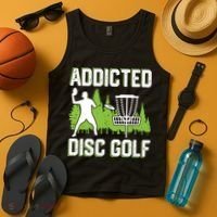 Addicted Disc Golf Tree Frisbee Golf Lovers Gift Tank Top thumb 4