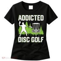 Addicted Disc Golf Tree Frisbee Golf Lovers Gift Women's T-Shirt thumb 0