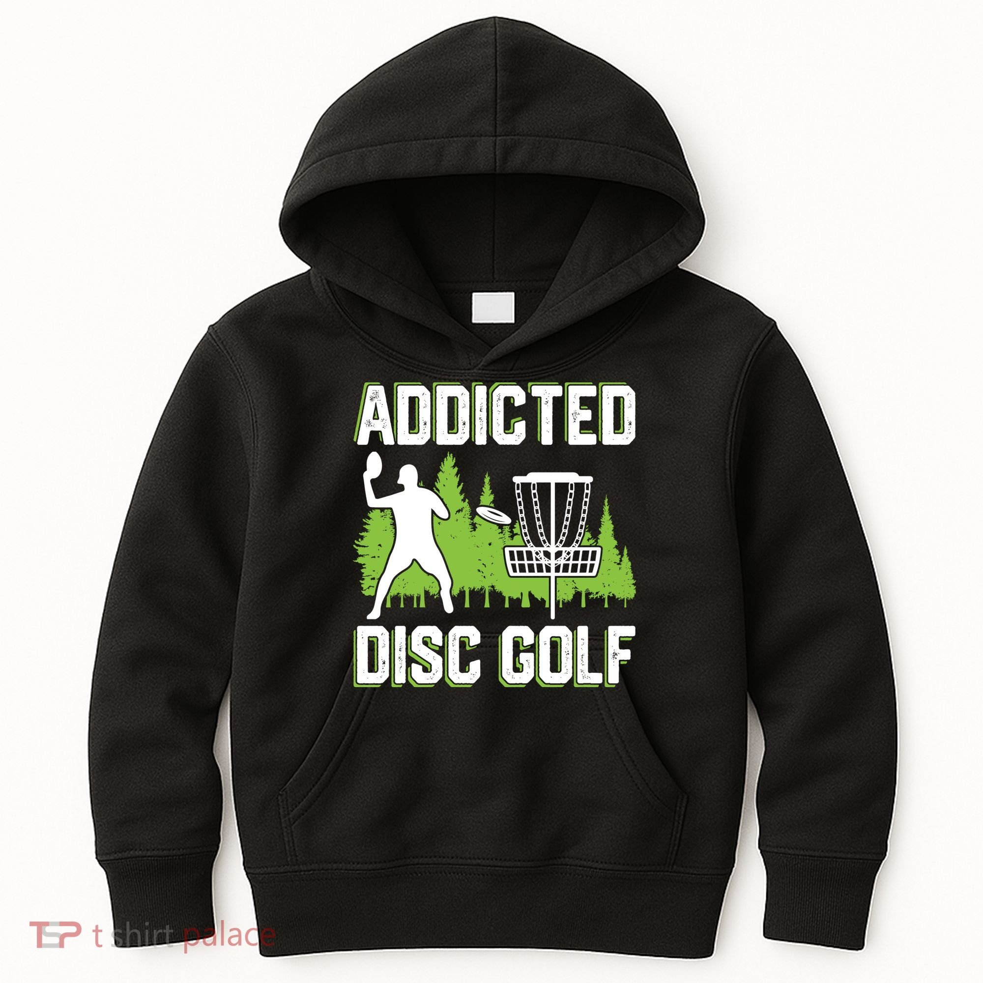Addicted Disc Golf Tree Frisbee Golf Lovers Gift Kids Hoodie
