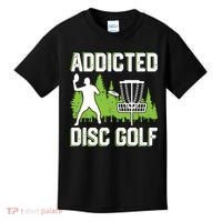 Addicted Disc Golf Tree Frisbee Golf Lovers Gift Kids T-Shirt thumb 0