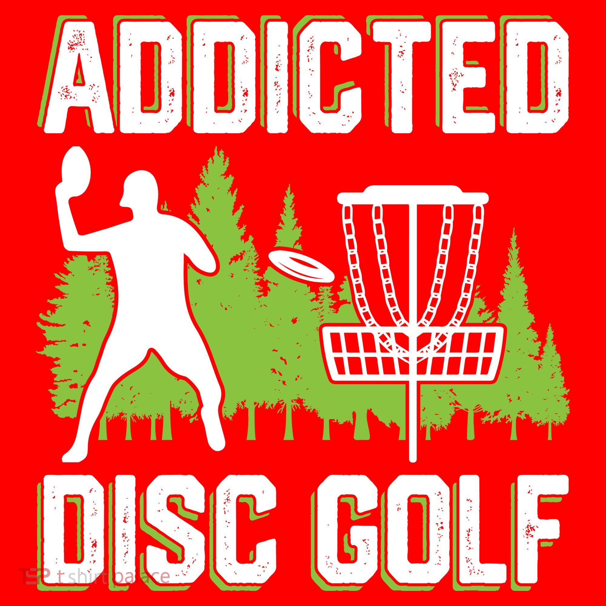 Addicted Disc Golf Tree Frisbee Golf Lovers Gift Santa Hat