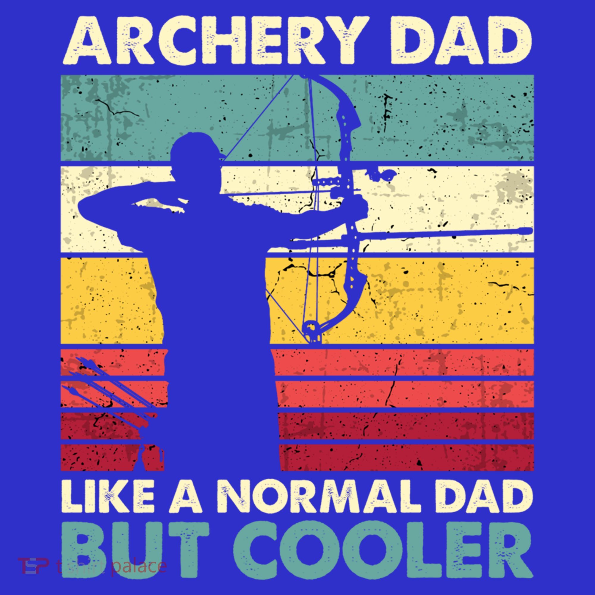 Archery Dad Gift Funny Archer Father's Day Retro Vintage Gift T-Shirt