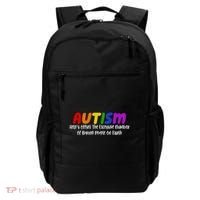 Autism Definition Helps Offset The Excessive Number Of Boring People On Earth Backpack thumb 0