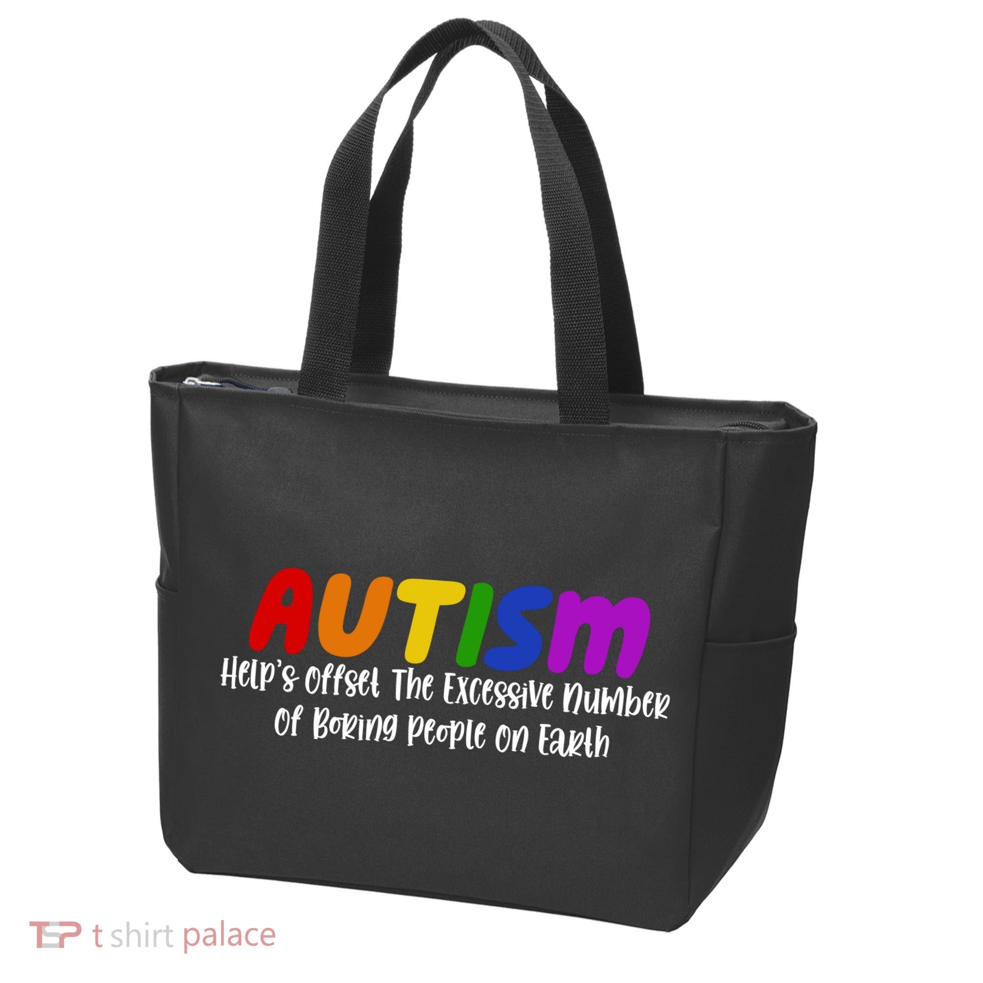 Autism Definition Helps Offset The Excessive Number Of Boring People On Earth Tote Bag