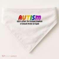 Autism Definition Helps Offset The Excessive Number Of Boring People On Earth USA-Made Doggie Bandana thumb 0