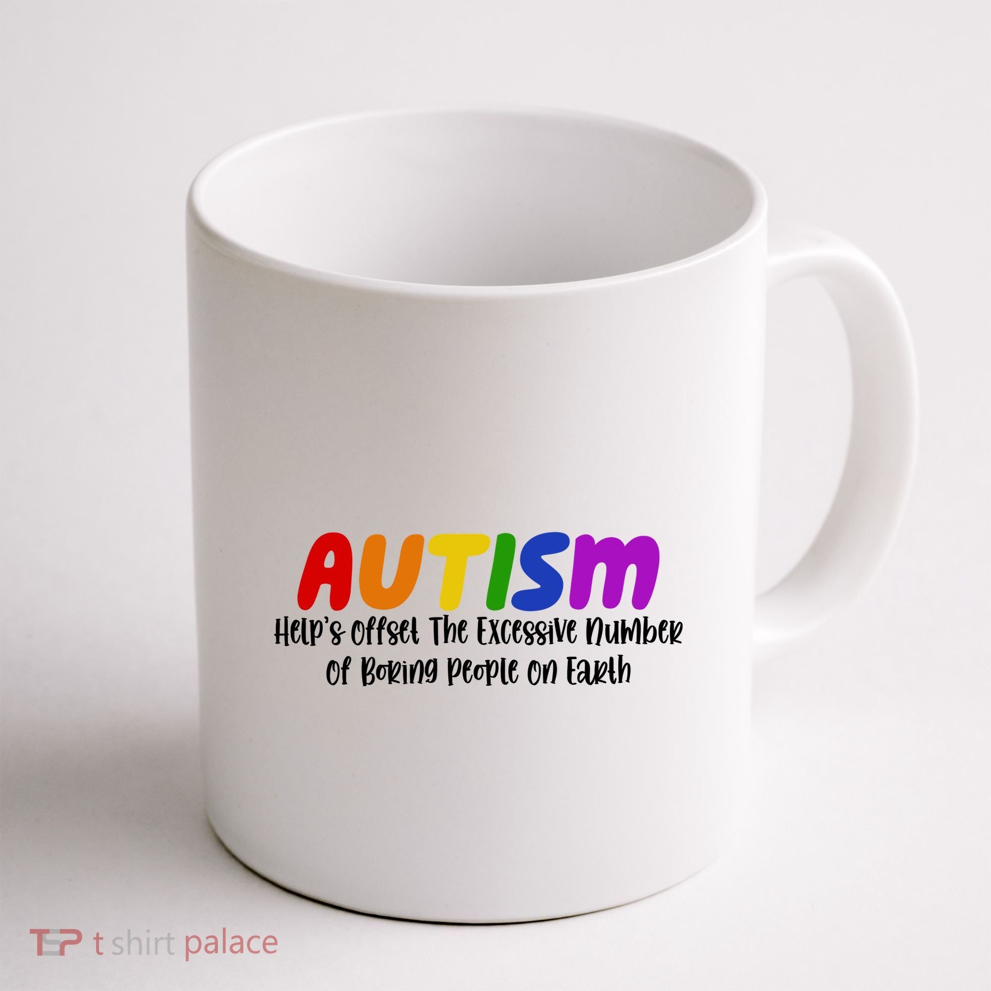 Autism Definition Helps Offset The Excessive Number Of Boring People On Earth Coffee Mug