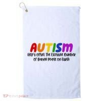 Autism Definition Helps Offset The Excessive Number Of Boring People On Earth Golf Towel thumb 0