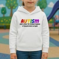 Autism Definition Helps Offset The Excessive Number Of Boring People On Earth Kids Hoodie thumb 3
